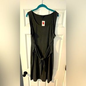 Torrid Gray Jersey Drape Front Tie Dress SZ - 2X